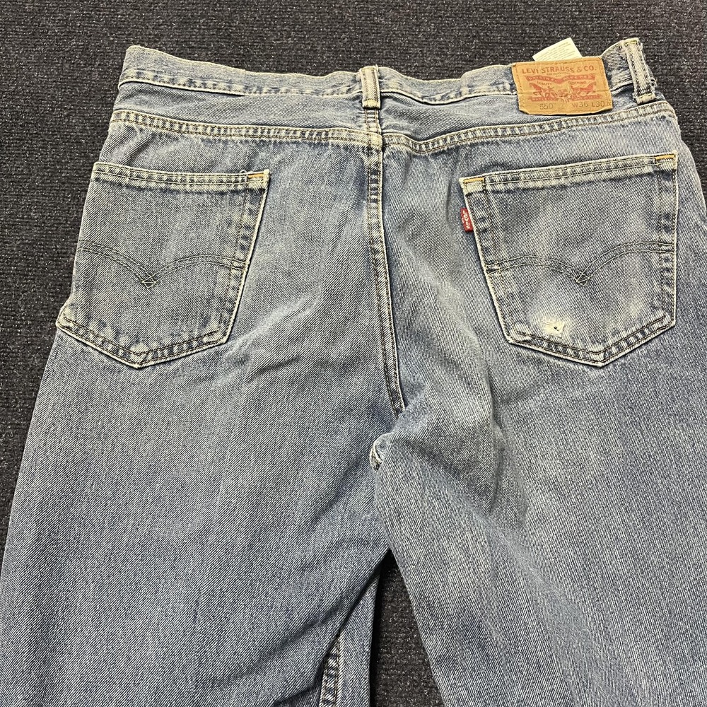 Levis 550 Jeans Mens 36x30 Blue Relaxed Fit Tapered Leg Denim Medium Wash